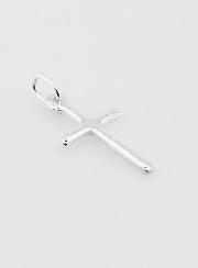 Pendentif Croix en Argent Massif Poli - 20mm