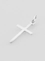 Pendentif Croix en Argent Massif Poli - 20mm
