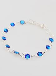 Bracelet Dizainier des Saints en Argent Massif et Email 2 Tons