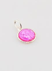 Médaille Vierge Marie Rose Fushia - Argent et Email - 10mm