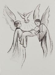 Carte de Baptême - Présentation des Anges du Ciel