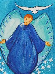 Carte de Baptême - Ange de la Paix