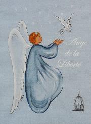 Carte de Baptême - Ange de la Liberté