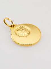 Médaille Notre Dame de Lourdes en Plaqué Or - 20mm