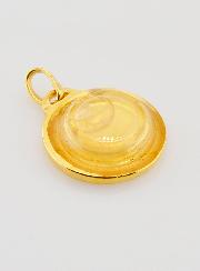 Médaille Profil Sainte Vierge Marie avec Eau de Lourdes - 18mm