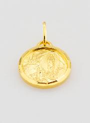 Médaille Apparitions de Lourdes Plaqué Or - 13mm