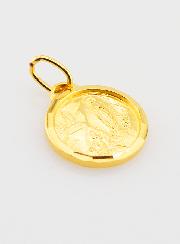 Médaille Apparitions de Lourdes Plaqué Or - 13mm
