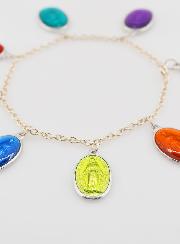 Bracelet Religieux Médailles Vierge Miraculeuse 17mm