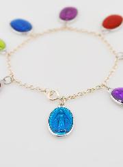 Bracelet Religieux Médailles Vierge Miraculeuse 17mm