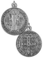 Médaille de Saint Benoît en Métal - 4,5cm