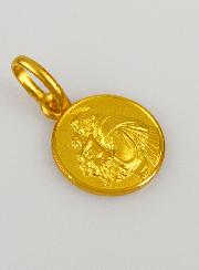 Médaille Saint Antoine de Padoue en Plaqué Or - 10mm