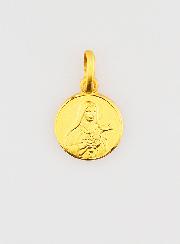 Médaille Sainte Thérèse en Plaqué Or - 10mm