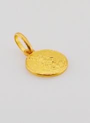 Médaille Saint Michel Archange en Plaqué Or - 10mm