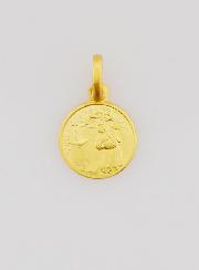 Médaille Sainte Rita en Plaqué Or - 10mm