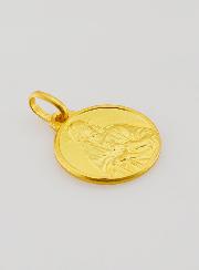 Médaille Sacré Coeur de Jésus en Plaqué Or - 16mm