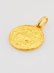 Médaille Saint Georges en Plaqué Or - 16mm