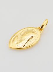 Médaille Vierge Marie en Prière Plaqué Or - 18mm