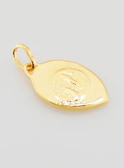 Médaille Vierge Marie en Prière Plaqué Or - 18mm