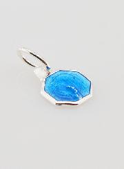 Médaille Profil Vierge Marie - Argent et Email Bleu - 8mm