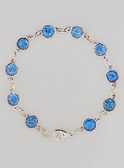 Bracelet des Saints Bijoux Enfant Métal et Email Bleu - 15cm