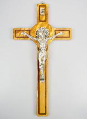 Crucifix Croix de Saint Benoit en Bois - 40cm