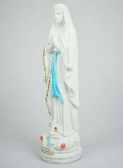 Statue Vierge Marie de Lourdes et son Chapelet Doré - 40cm