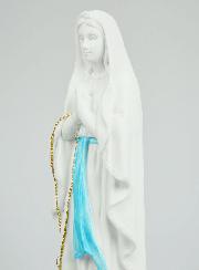 Statue Vierge Marie de Lourdes et son Chapelet Doré - 40cm