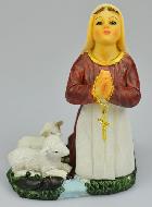 Statue de Sainte Bernadette Soubirous - 15cm