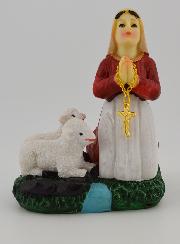 Statue de Sainte Bernadette Soubirous - 10cm