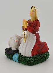 Statue de Sainte Bernadette Soubirous - 10cm