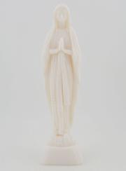 Statue Vierge Marie de Lourdes en Albâtre - 16cm