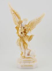 Statue Saint Michel Archange en Albâtre - 22cm