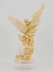 Statue Saint Michel Archange en Albâtre - 22cm