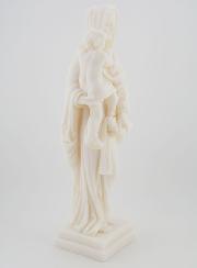 Statue Vierge à l'Enfant Jésus en Albâtre - 25cm