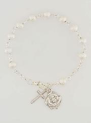 Bracelet Chapelet Dizainier Perles d'Argent - 19cm