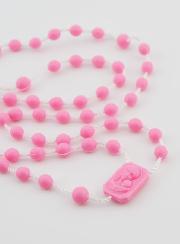 Chapelet en Gros Plastique Rose X 100