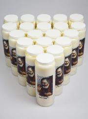 Lot de 20 Bougies de Neuvaine à Saint Padre Pio