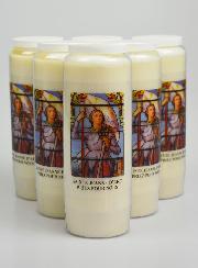 Lot de 6 Bougies de Neuvaine à Sainte Jeanne d'Arc