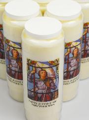 Lot de 6 Bougies de Neuvaine à Sainte Jeanne d'Arc