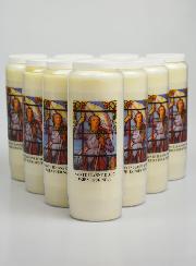 Lot de 10 Bougies de Neuvaine Sainte Jeanne d'Arc