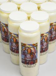 Lot de 10 Bougies de Neuvaine Sainte Jeanne d'Arc