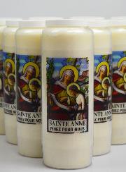 Lot de 10 Bougies de Neuvaine à Sainte Anne
