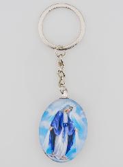 Porte-Clés Vierge Miraculeuse Souvenir de Lourdes - 2.5cm