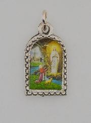 Médaille Souvenir Notre Dame de Lourdes en Métal - 16mm