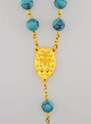 Chapelet Turquoise et Chaîne Or