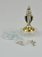 Chapelet de Lourdes Enfant et Statue de la Vierge Miraculeuse