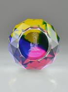 Bloc Boule de Cristal Notre Dame de Lourdes - 4 cm