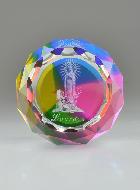 Bloc Boule de Cristal Notre Dame de Lourdes - 5 cm