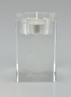 Bougeoir en Verre Notre Dame de Lourdes - 8 cm