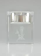 Bougeoir en Verre Notre Dame de Lourdes